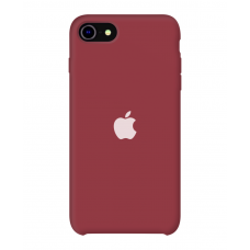 Силиконовый чехол Apple Silicone Dark Red для iPhone SE 2