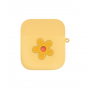 Cиликоновый чехол для AirPods Flower Yellow