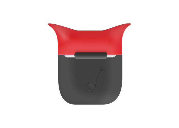 Cиликоновый чехол для AirPods Horns Black