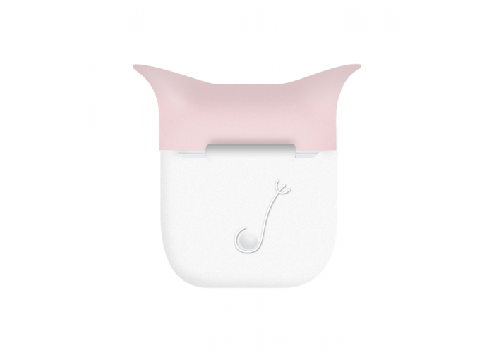 Cиликоновый чехол для AirPods Horns White