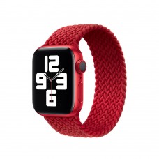 Монобраслет Braided Solo Loop для Apple Watch 38/40/42/44мм Red (копия)