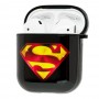 Чехол для AirPods Young Style "Superman Black"