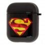 Чехол для AirPods Young Style "Superman Black"