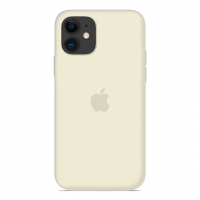 Силиконовый чехол Apple Silicone Case Antique White для iPhone 12