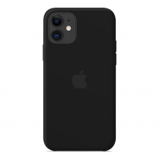 Силиконовый чехол Apple Silicone Case Black для iPhone 12