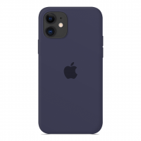 Силиконовый чехол Apple Silicone Case Midnight Blue для iPhone 12