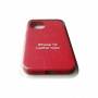Кожаный чехол для iPhone 12 Leather Case Red