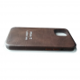 Кожаный чехол для iPhone 12 Pro Leather Case Brown