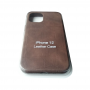 Кожаный чехол для iPhone 12 Pro Leather Case Brown