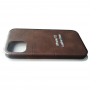 Кожаный чехол для iPhone 12 Pro Leather Case Brown