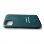 Кожаный чехол для iPhone 12 Pro Leather Case Midnight Blue