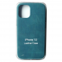 Кожаный чехол для iPhone 12 Pro Leather Case Midnight Blue