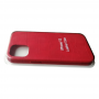Кожаный чехол для iPhone 12 Pro Leather Case Red