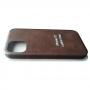 Кожаный чехол для iPhone 12 Pro Max Leather Case Brown