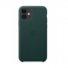 Кожаный чехол Leather Case Forest Green для iPhone 12