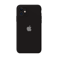 Силиконовый чехол Apple Silicone Case Black для iPhone 11 с закрытой камерой