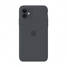 Силиконовый чехол Apple Silicone Case Charcoal Gray для iPhone 11 с закрытой камерой