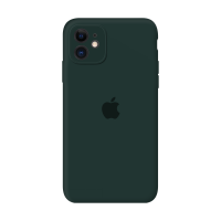 Силиконовый чехол Apple Silicone Case Forest Green для iPhone 11 с закрытой камерой