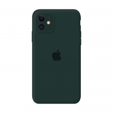 Силиконовый чехол Apple Silicone Case Forest Green для iPhone 11 с закрытой камерой