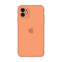 Силиконовый чехол Apple Silicone Case Orange для iPhone 11 с закрытой камерой