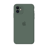 Силиконовый чехол Apple Silicone Case Pine Green для iPhone 11 с закрытой камерой