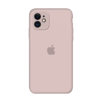 Силиконовый чехол Apple Silicone Case Pink Sand для iPhone 11 с закрытой камерой