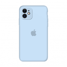 Силиконовый чехол Apple Silicone Case Sky Blue для iPhone 11 с закрытой камерой