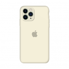 Силиконовый чехол Apple Silicone Case Antique White для iPhone 11 Pro с закрытой камерой