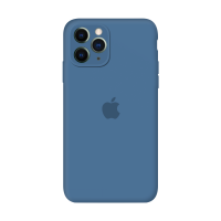 Силиконовый чехол Apple Silicone Case Denim Blue для iPhone 11 Pro с закрытой камерой
