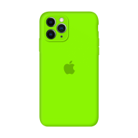 Силиконовый чехол Apple Silicone Case Juicy Green для iPhone 11 Pro с закрытой камерой