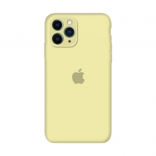 Силиконовый чехол Apple Silicone Case Mellow Yellow для iPhone 11 Pro с закрытой камерой