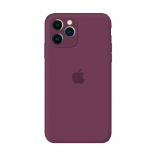 Силиконовый чехол Apple Silicone Case Plum для iPhone 11 Pro с закрытой камерой