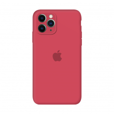 Силиконовый чехол Apple Silicone Case Red Raspberry для iPhone 11 Pro с закрытой камерой