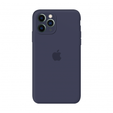 Силиконовый чехол Apple Silicone Case Midnight Blue для iPhone 11 Pro с закрытой камерой