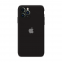 Силиконовый чехол Apple Silicone Case Black для iPhone 11 Pro Max с закрытой камерой