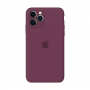 Силиконовый чехол Apple Silicone Case Barbie Plum для iPhone 11 Pro Max с закрытой камерой