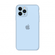 Силиконовый чехол Apple Silicone Case Sky Blue для iPhone 11 Pro Max с закрытой камерой