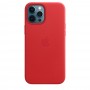 Кожаный чехол Leather Case Red для iPhone 12 Pro Max