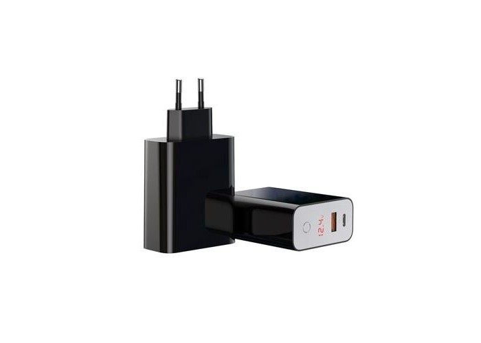 СЗУ BASEUS Speed PPS Quick Charger Smart ShutDown PDout/USB/45W/5A/QC/PD/LCD Black