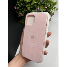 Чохол ALCANTARA для Iphone  12 Pro Max ( пудровий )