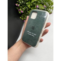 Чохол ALCANTARA для Iphone  12 mini ( зелений )