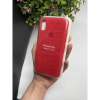 Чохол ALCANTARA для Iphone X/Xs ( червоний )