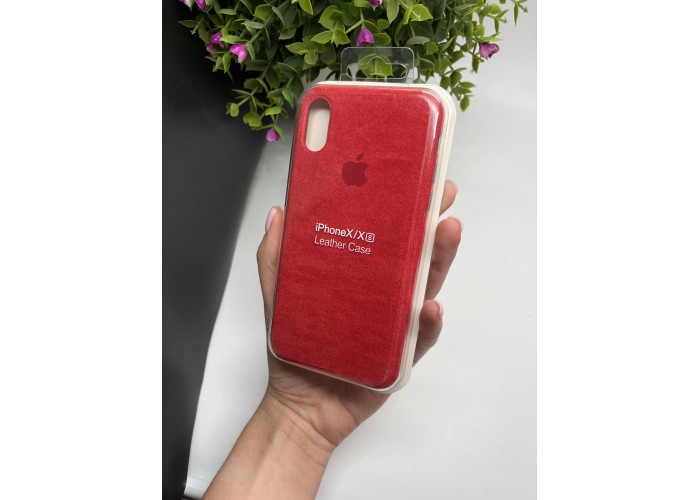 Чохол ALCANTARA для Iphone X/Xs ( червоний )