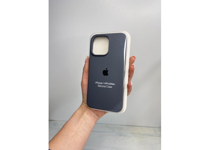 Силиконовый чехол c закрытым низом Apple Silicone Case Charcoal Grey для iPhone 14 Pro Max