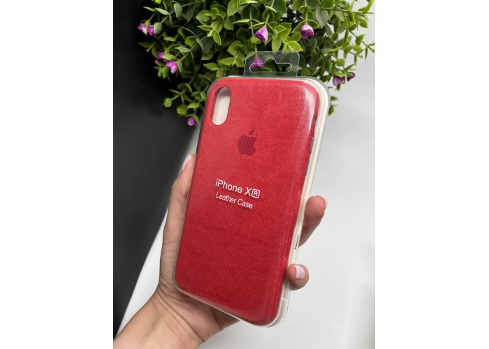 Чохол ALCANTARA для Iphone  XR ( червоний )