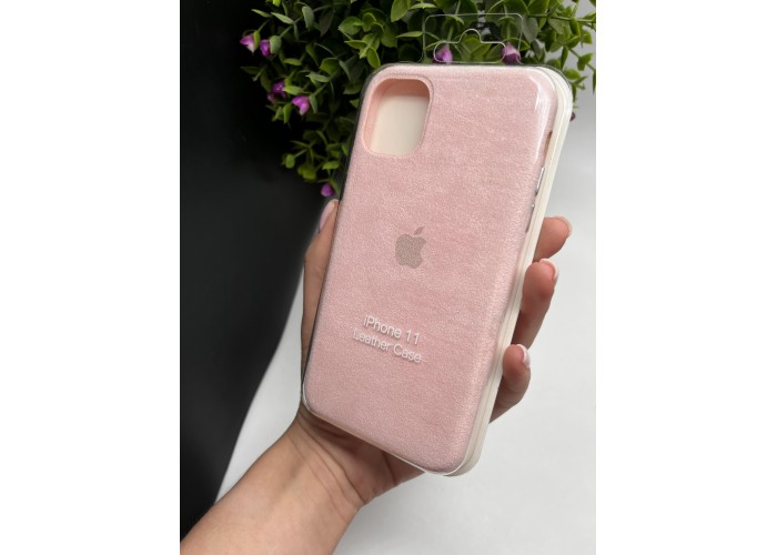 Чохол ALCANTARA для Iphone 11 ( №19 пудровий )