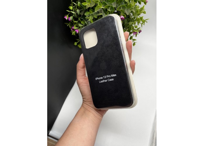 Чохол ALCANTARA для Iphone 12 Pro Max ( чорний )