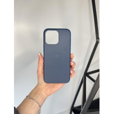 Якісний шкіряний чохол на Iphone 15 Pro Max  1:1 ORIGINAL Pacific Blue