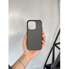 Якісний шкіряний чохол 1:1 ORIGINAL на Iphone 15 Black