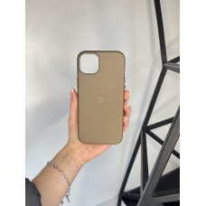 Якісний шкіряний чохол 1:1 ORIGINAL на Iphone 15 Taupe